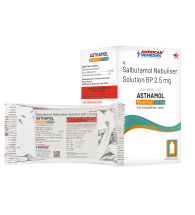 Asthamol Respules Salbutamol Nebuliser Solution BP 2.5 Mg Bulk Cargo Exporter India