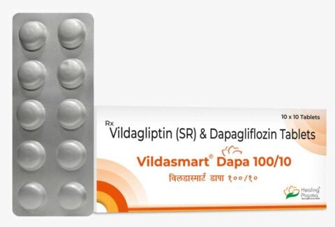 Vildasmart (Vildagliptin) Dapagliflozin 100/10 tablet Manufcaturer, Vildasmart Dapa Exporter India, Vildagliptin Dapagliflozin Contract Manufacturer